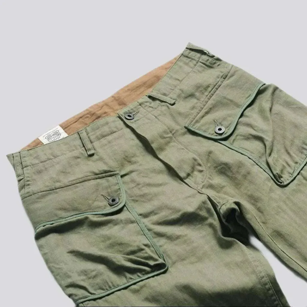 Street khaki men's jean pants