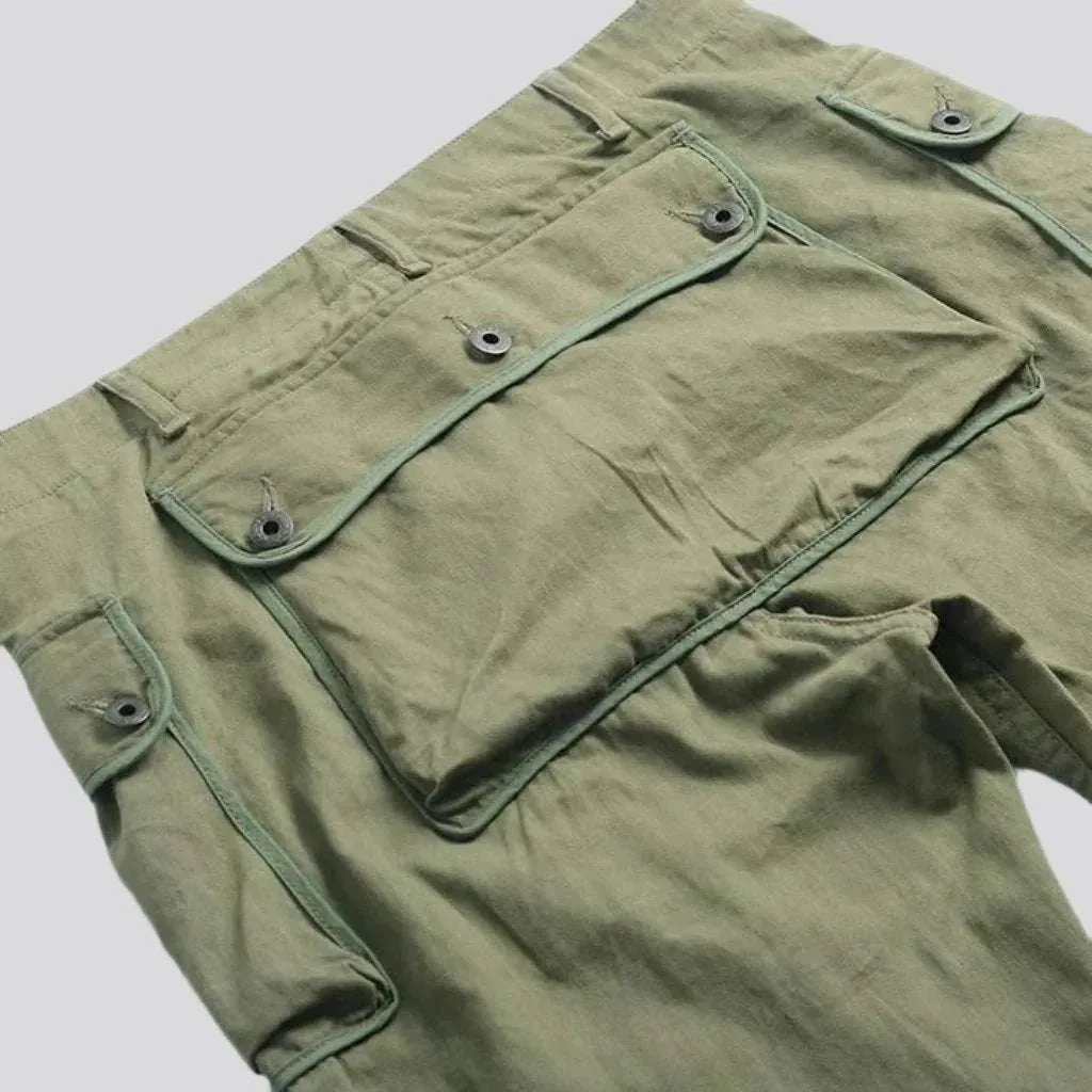 Street khaki men's jean pants