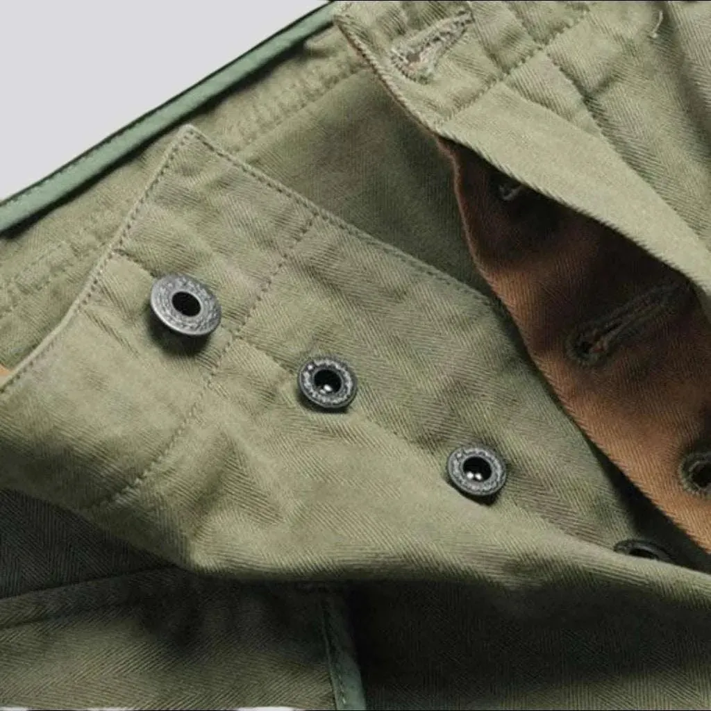 Street khaki men's jean pants