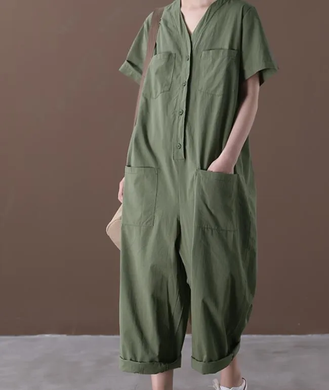 Summer  Women Casual Cotton Linen Jumpsuits PZ97251