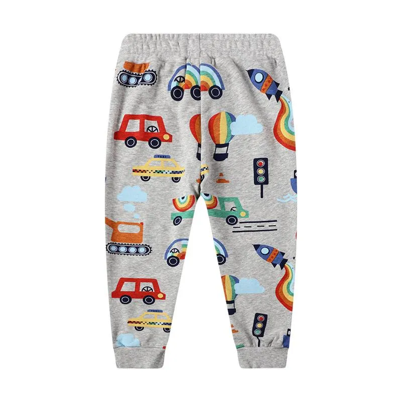 Toddler Boy's Car Print Casual Pants