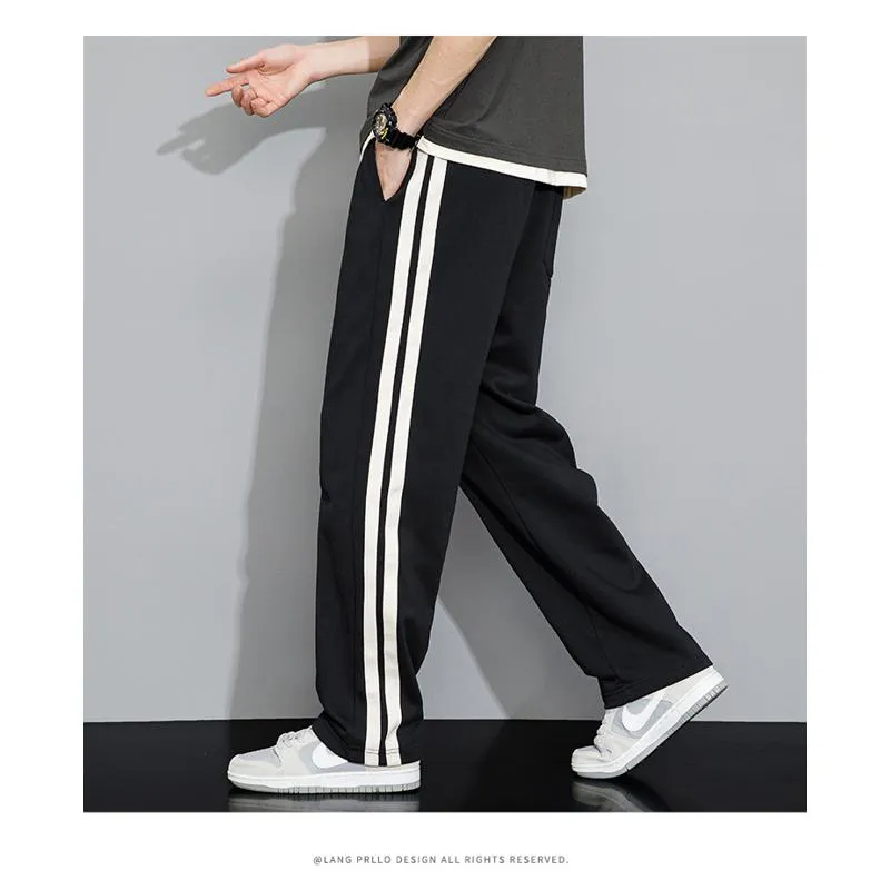 Trendy Floor-Length Versatile Draping Straight Pants Loose Fit Pants