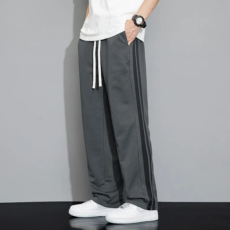 Trendy Floor-Length Versatile Draping Straight Pants Loose Fit Pants