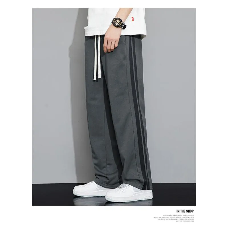 Trendy Floor-Length Versatile Draping Straight Pants Loose Fit Pants