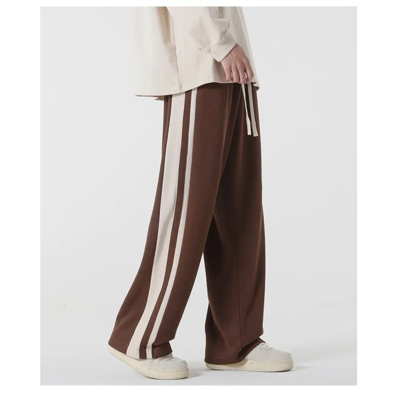 Trendy Knitted Loose Fit Sports Versatile Pants