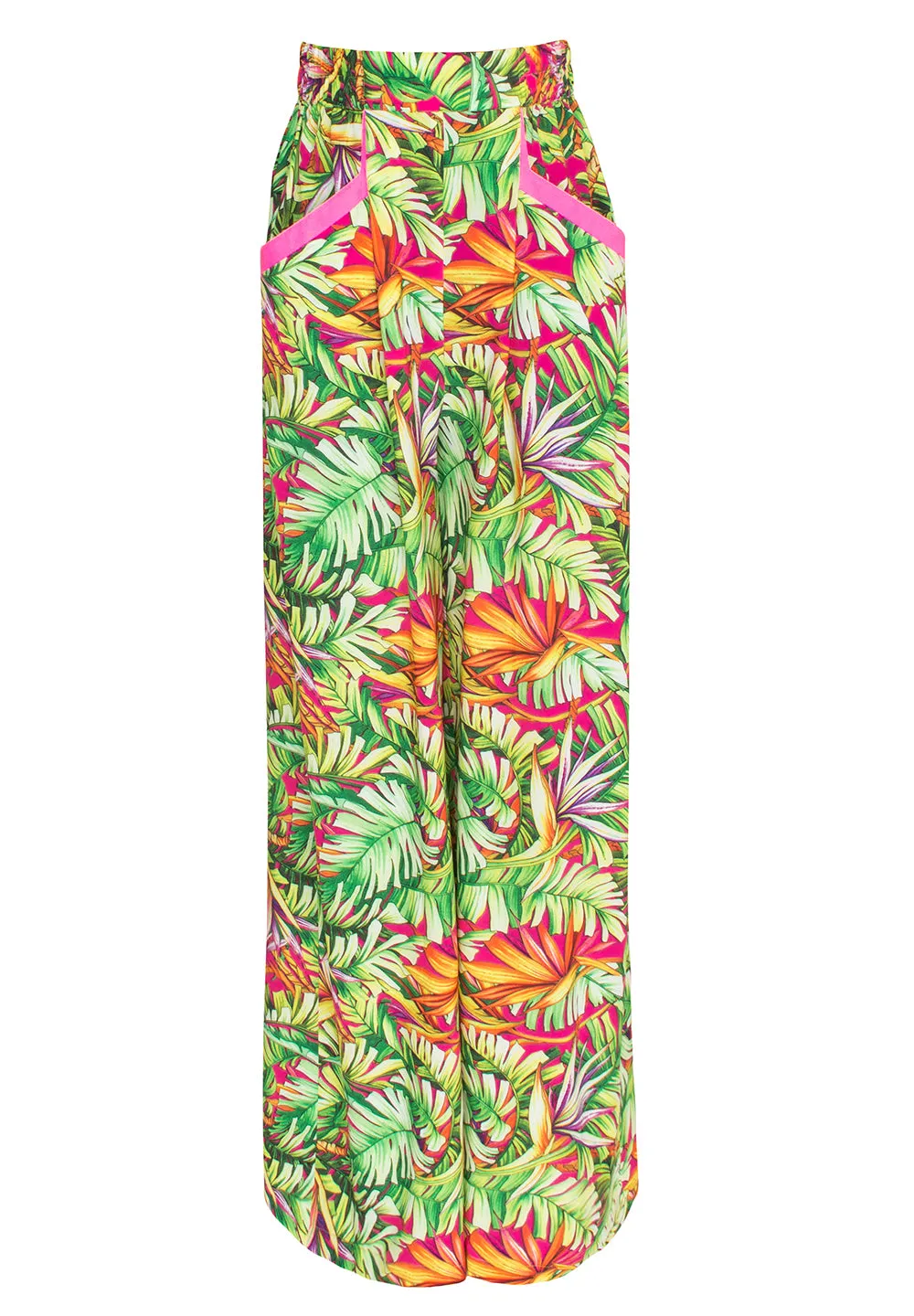 Tropics - Jungle Paradise Pants (Neon Pink)