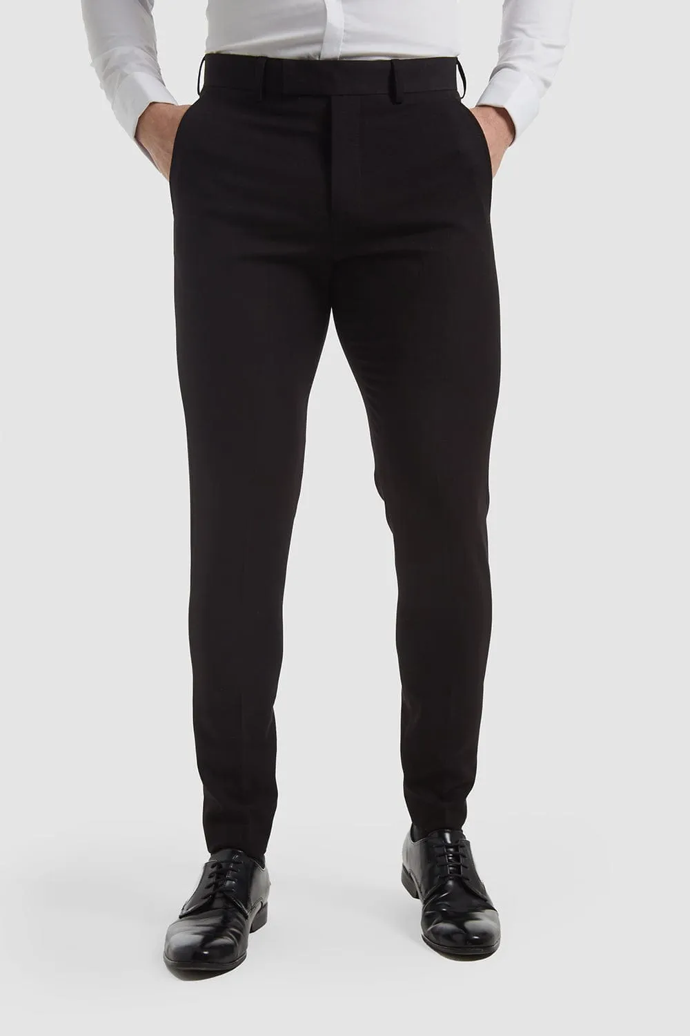 True Athletic Fit Suit Pants in Black