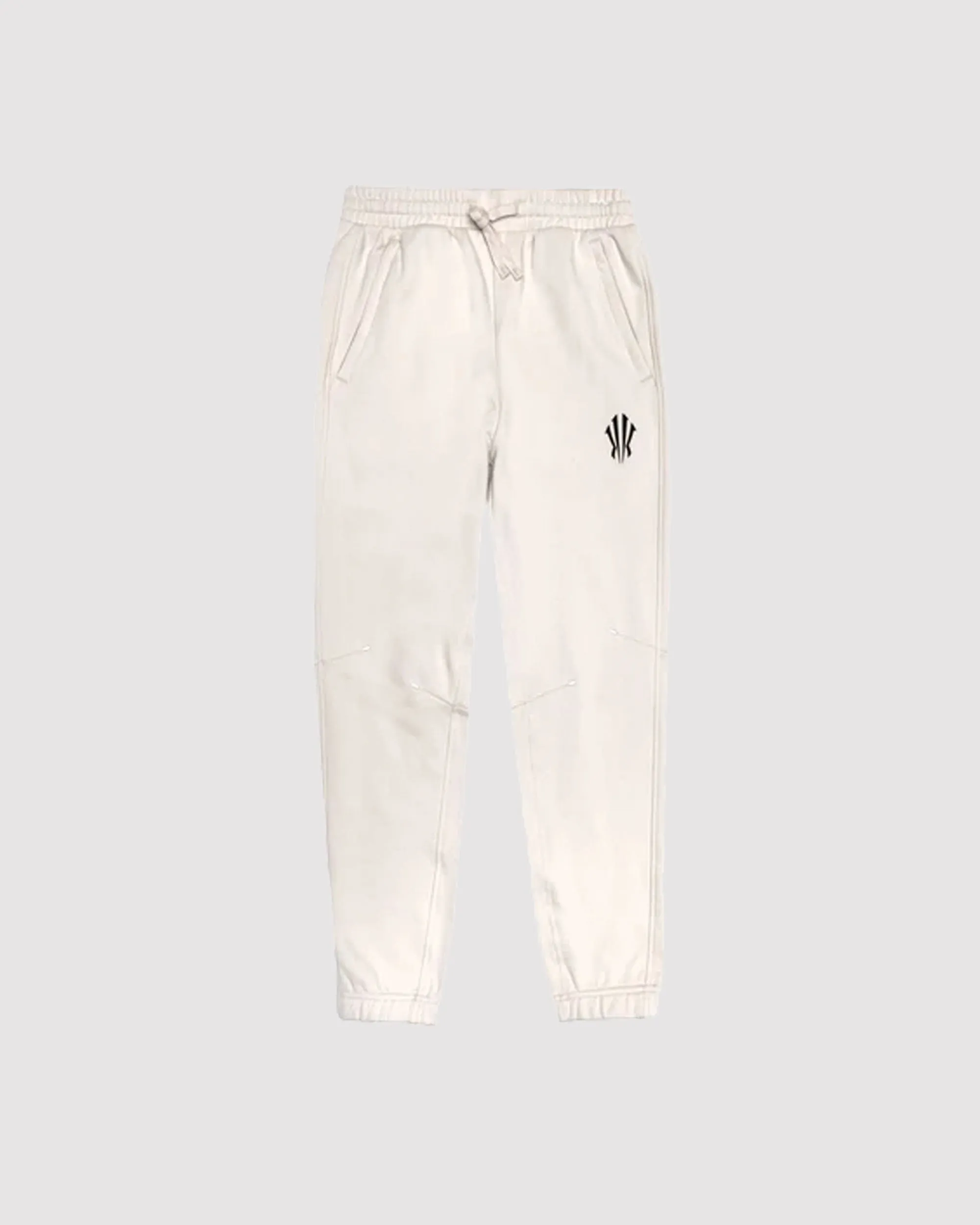 U KNIT TRACK PANTS "WHITE"