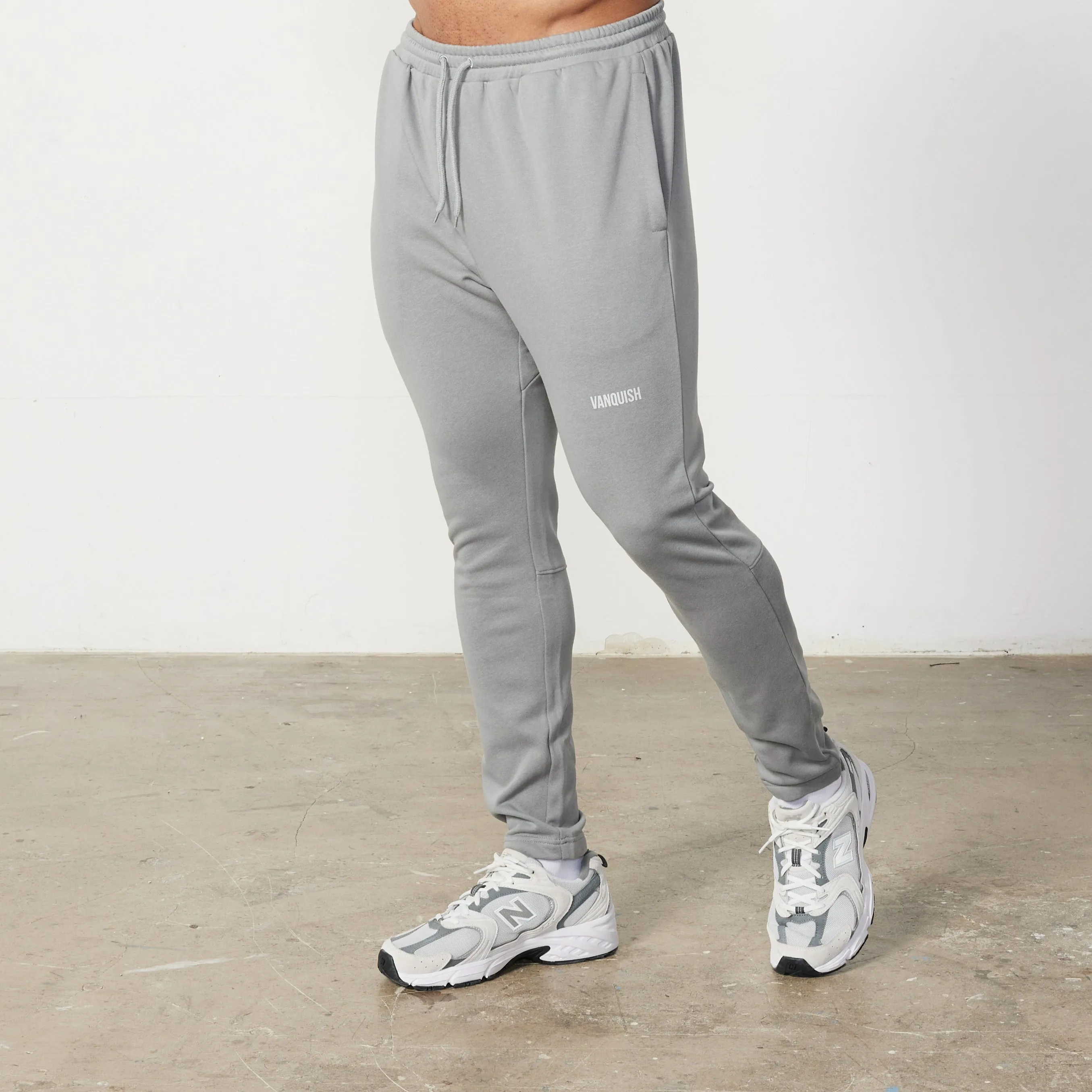 Vanquish Essential Steel Grey Tapered Fit Sweatpants