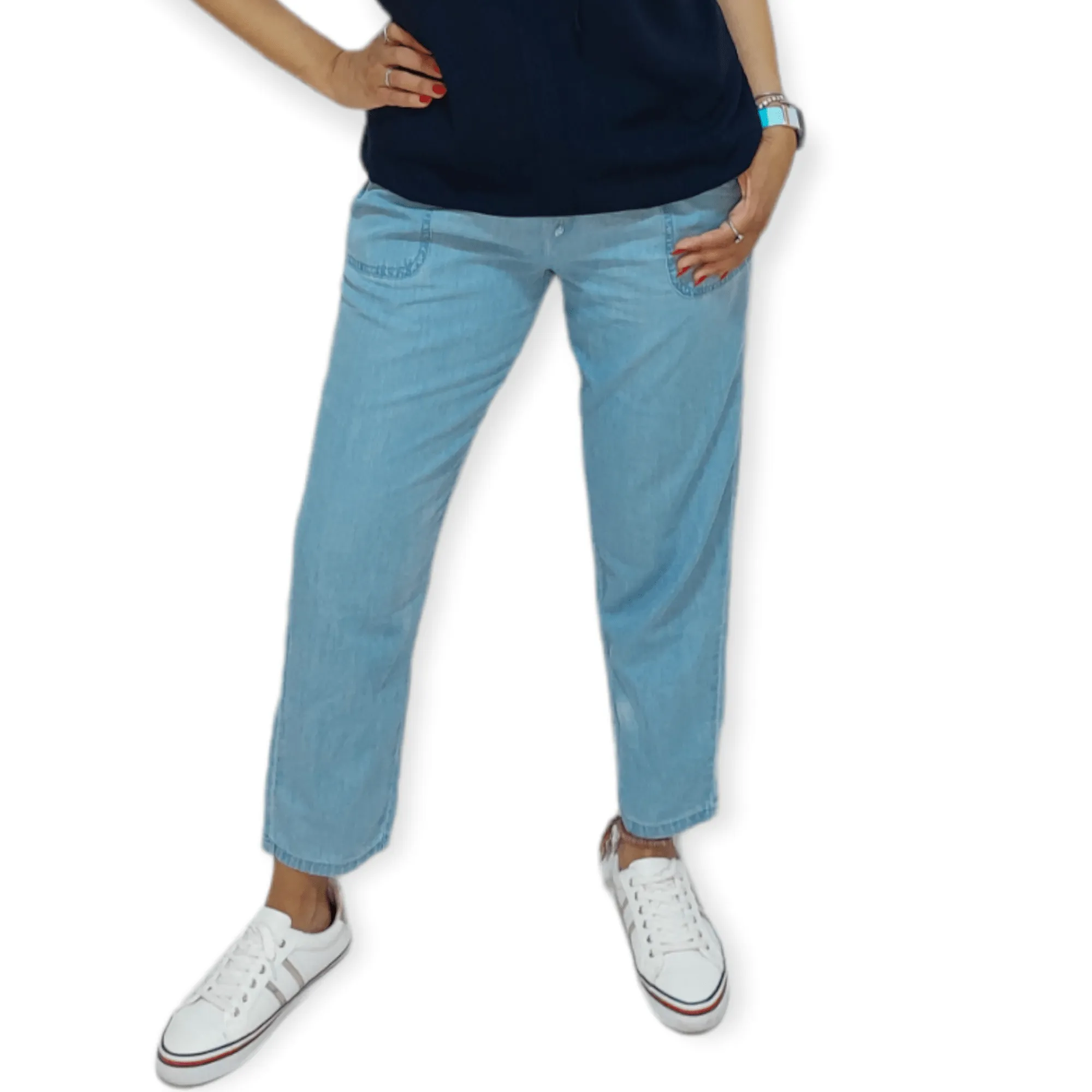 Women Pants - Light Blue Jeans