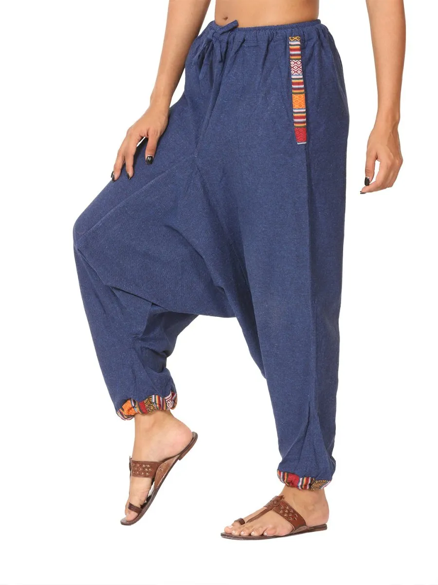 Women's Harem Pants | Dark Blue | Fits Waist Size 28" to 36"