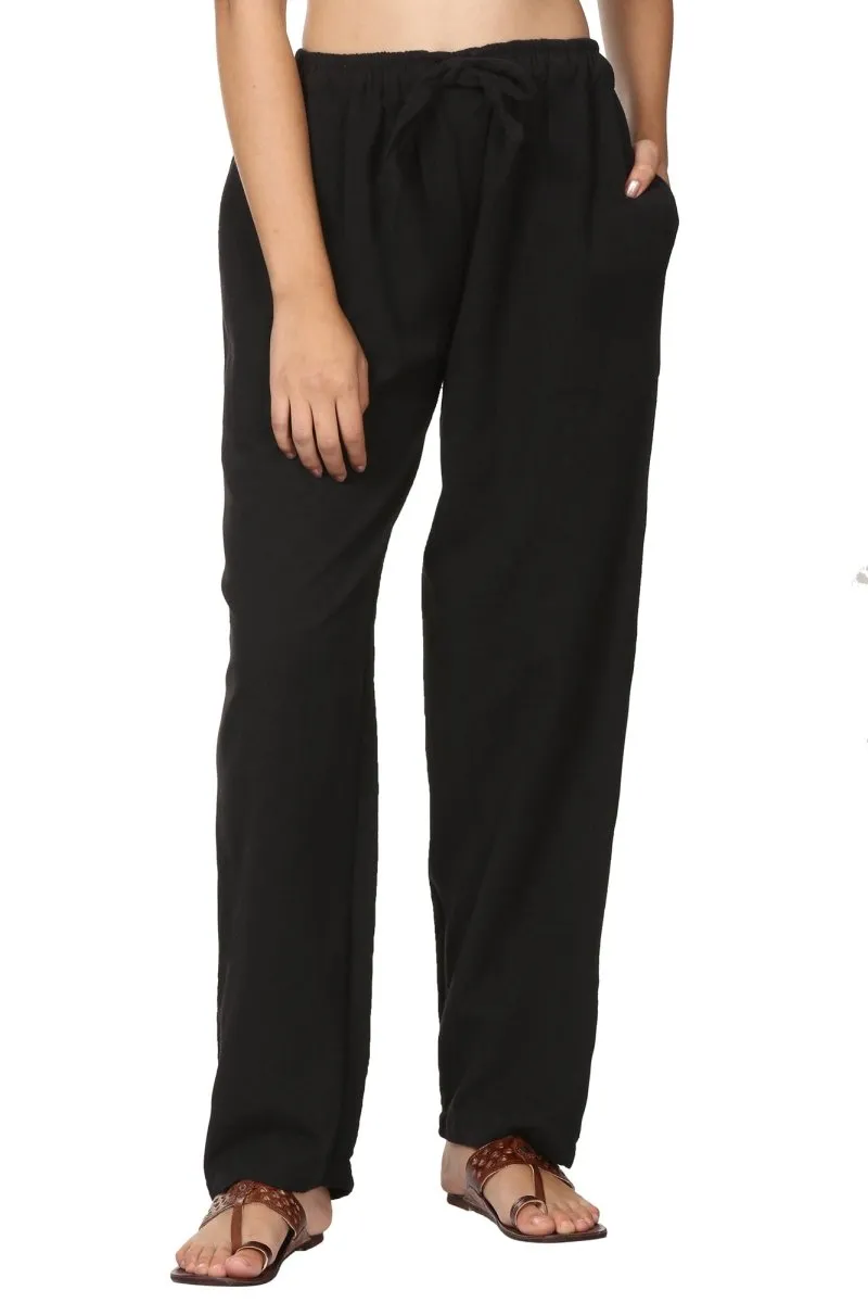 Women's Lounge Pant | Black | Fits Waist Size 28" to 36"